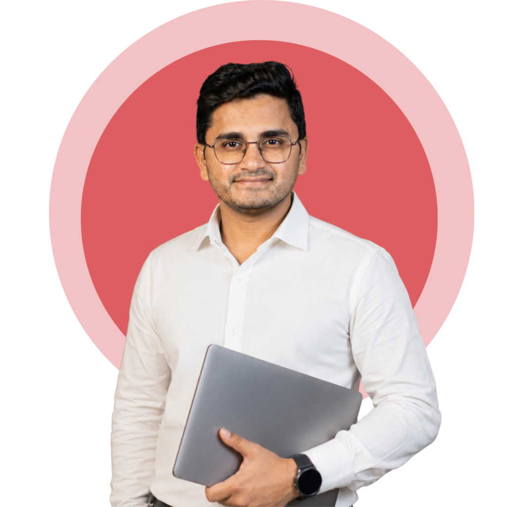 Kamlesh sir photo with red background