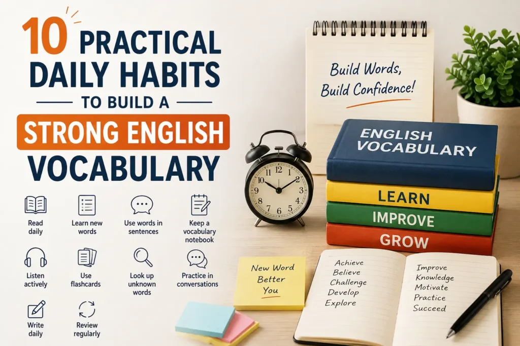 10 Practical Daily Habits to Build a Strong English Vocabulary