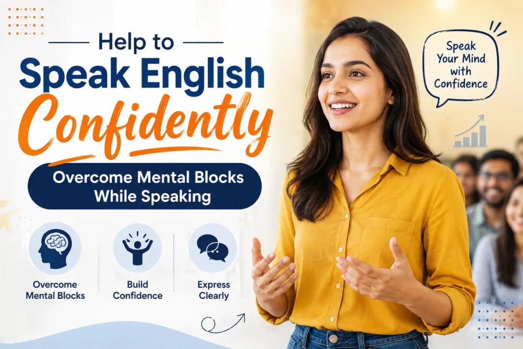 Help to Speak English Confidently Overcome Mental Blocks While Speaking.