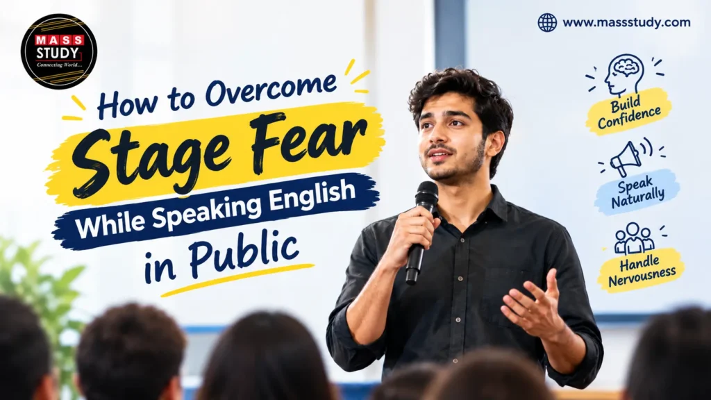 How to Overcome Stage Fear While Speaking English in Public.