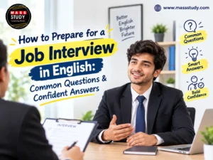 How to Prepare for a Job Interview in English Common Questions & Confident Answers.